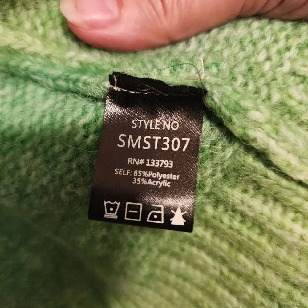 POL Green Ombre Open Front Cardigan Sweater | Size Small - Oversized NWOT